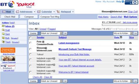 bt yahoo mail.